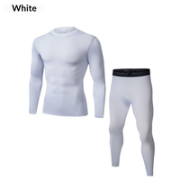 Combinaison de sport pour homme : compression ajustée, haute élasticité, séchage rapide, couche de base respirante pour le basketball, le football