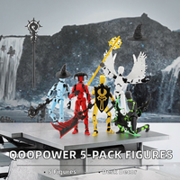 Qoopower T13 Titan 13 Figurines d'action, lot de 5, en PVC, modèle articulé, jouet décoratif, cadeau pour garçons de 8 à 13 ans, multicolore