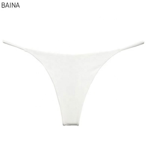 Mutande a vita bassa con Logo personalizzato colore della pelle G stringhe da <span class=keywords><strong>ragazza</strong></span> mutandine da donna <span class=keywords><strong>in</strong></span> cotone senza cuciture - Product Image 2