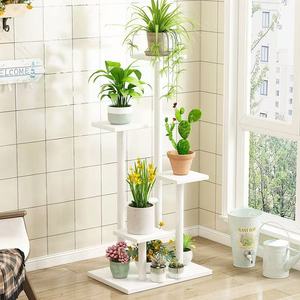 Soporte de Madera para Flores, Rectangular, Multifuncional, para Interiores y Exteriores, Estante para Plantas, para Sala de Estar, Balcón, de Pie o para Montar en la Pared - Product Image 3