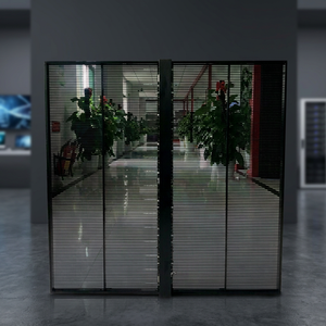 Écran LED transparent à grille noire, panneau mural intérieur, affichage mural - Product Image 3