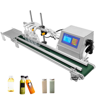 Machine de remplissage de liquides entièrement automatique à pompe magnétique, machine de remplissage à convoyeur à quatre lignes