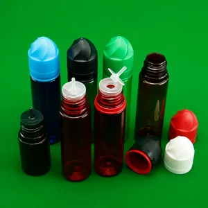 卸売プラスチック絞りスポイト液体ジュースボトル30ml 40ml 50ml 60ml 70ml 75ml