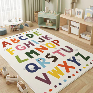Alfombra de juego infantil esponjosa para dormitorio, alfombra alfanumérica inglesa, alfombrilla para suelo, alfombras personalizadas con impresión 3D - Product Image 3