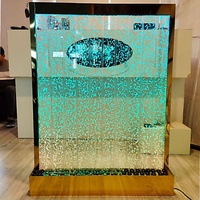 Panneau décoratif mural/sol en acrylique LED découpé au laser, design contemporain, effet bulles d'eau, taille personnalisable pour la pièce