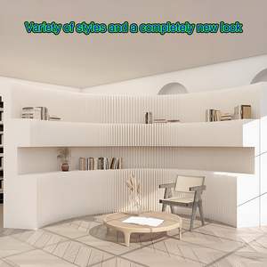 Sunbeauty Paper Retractable Room Divider Paper Portable Room Dividers Paper Indoor Divider <strong>Partition</strong> Screen - Product Image 4