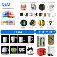 Vente en gros de tasses à café en céramique blanche personnalisées de 11 oz avec logo personnalisé imprimé par sublimation pour Noël