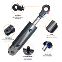 Vérin hydraulique de basculement pour chariot élévateur sur mesure, alésage 100 mm, tige 45 mm, OEM ODM, direct usine pour équipement de manutention d'entrepôt