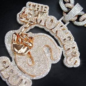 จี้เพชรรูปวงรีเพชรโมอิสที่งดงามพร้อมการตกแต่งที่เป็นประกายสำหรับเครื่องประดับที่หรูหรา - Product Image 2