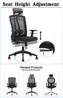 Kursi Komputer Ergonomis Eksekutif Modern Berkualitas Tinggi, Sandaran Tinggi Berbahan Jala, Tinggi Dapat Disesuaikan, Kursi Kantor Putar Model Racing, Dapat Direbahkan