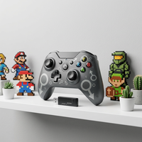 Control Inalámbrico 2.4G para Xbox One, Joystick Compatible con PC, con Funciones de Vibración y Choque, Integración con PS3 y PS2