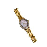 FF Montre Femme Chic et Élégante Style Vintage, Cadran Orné de Diamants, Boîtier en Alliage, Mouvement à Quartz, Qualité Supérieure, Vente en Gros