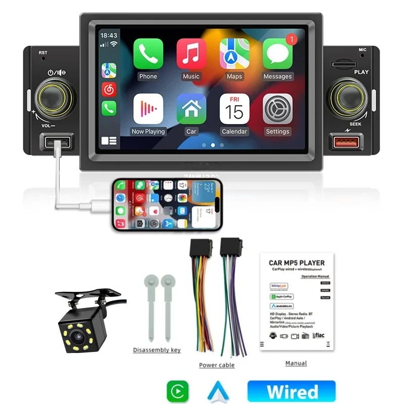 151C Carplay con cable +Cámara