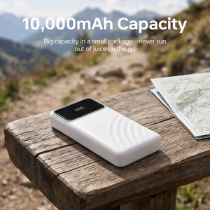 Banco de Energía Portátil de 10000mAh con Cables Integrados Tipo-C, USB e <span class=keywords><strong>iOS</strong></span>, Carga Rápida de 22.5W, Pantalla LED - Product Image 3