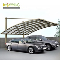 Abri de voiture en aluminium, protection contre les UV, protection solaire, auvent pour véhicules, imperméable, couverture de stationnement extérieur, cadre en polycarbonate, CAB