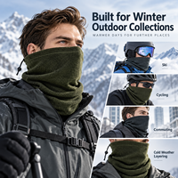 Cache-cou polaire ajustable personnalisé, doux, coupe-vent, cache-visage d'hiver pour le ski, le cyclisme et les activités de plein air, accessoire de marque, ligne OEM