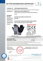 Gants anti-coupure A5 HPPE avec revêtement en nitrile sablé antidérapant, résistance au coupure niveau 5, pour réparation automobile, mécanique, manutention en entrepôt