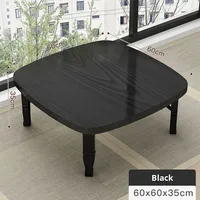 Table carrée pliable en bambou, mobilier de salon, style antique Meida Kang, table à manger simple, table basse Tatami, pour baie vitrée, petit lit de dortoir