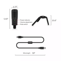 Depusheng A12 Prix d'usine Microphone de bureau professionnel en métal Support de microphone pour PC de jeu pour podcasting et jeux