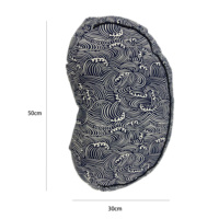 Vente en gros d'oreillers Zafu en forme de lune ou de sarrasin écologiques avec housse amovible et lavable pour la méditation de yoga