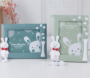 Nouveau cadre photo 3D créatif en plastique, design ours de dessin animé, 7 pouces, écologique, imprimé UV, pour bureau, anniversaire d'enfants, bébé - Product Image 5