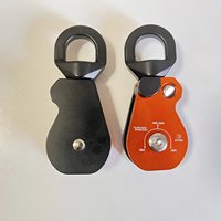 Poulies de sauvetage en aluminium à roue unique 7-13, antichute rétractable, escalade, alpinisme, assistance, travaux en hauteur
