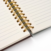 Carnet de notes/agenda A5 ligné à couverture rigide, reliure spirale, motif paysage minimaliste, pour prise de notes au bureau et usage quotidien (vente en gros)