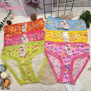 Amysi 8174 #   Oceanië's best verkochte melksijden zomerondergoed, ademend, middelhoge taille, kleur fruitpatroon, kant, schattig meisjesmodel - Product Image 2