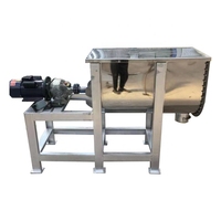 Mélangeur à ruban horizontal en acier inoxydable de 200 L pour l'industrie chimique avec moteur domestique