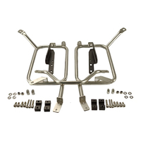 Valise Latérale Moto F2-MOTO Étanche 46L en Aluminium, Coffre Latéral Universel avec Supports de Fixation