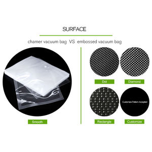 11x24, 15x20 pollici, sacchetto per rotolo di tenuta sottovuoto in Nylon trasparente nero - Product Image 5