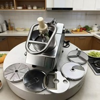 Machine à couper les légumes et les fruits électrique multifonctionnelle, trancheuse, hachoir, coupe-légumes commercial