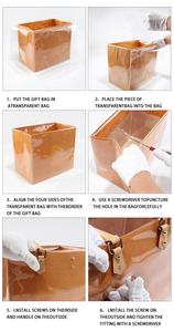 Kit de sacs <span class=keywords><strong>en</strong></span> papier transparents DIY de haute qualité, luxueux et tendance, <span class=keywords><strong>grande</strong></span> capacité, <span class=keywords><strong>en</strong></span> TPU, pour sacs à main féminins - Product Image 4