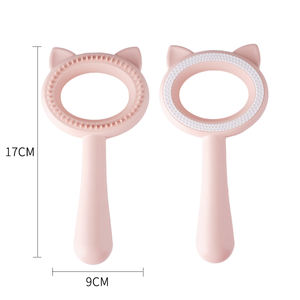 Fabricante al por mayor lindo diseño cepillo de gato de doble cara con oreja - Product Image 3