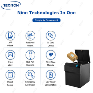 Boîte <span class=keywords><strong>aux</strong></span> <span class=keywords><strong>lettres</strong></span> intelligente extérieure Tediton, boîte de livraison sécurisée pour colis - Product Image 3