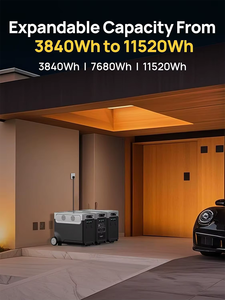 3840Wh Portable Power Station 120V AC Outlets 2.5H Fast Charge 3600W <b>Battery</b> Solar Generator for Home Outdoor OEM 3840Wh Capacit - Product Image 6