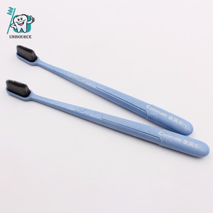 Brosse à dents manuelle Commale biodégradable en paille de blé, petite tête, pour adulte, écologique, tête de brosse nano - Product Image 3