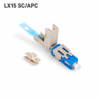 Konektor Serat Optik SC Fiber Optic Fast Connector LX15 Perakitan Cepat Konektor Serat Mode Tunggal Tanpa Alat Instalasi Kabel Optik FTTH