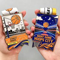 Medalla Deportiva de Oro Personalizada con Diseño Gratuito, Cintas y Grabado, Medalla de Metal Personalizada con Esmalte 3D, Medalla de Baloncesto, Maratón