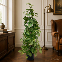 Planta Artificial de 100CM con Hojas Verdes Realistas, Resistente a los Rayos UV, Ecológica, en Maceta, Venta al Por Mayor Directa de Fábrica, OEM