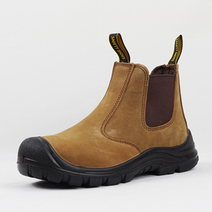 Nouvelle Gamme Cuir Véritable Chaussures <span class=keywords><strong>de</strong></span> Travail et Décontractées Chelsea <span class=keywords><strong>de</strong></span> Sécurité pour Hommes et Femmes, Semelle Extérieure PU, Coupe Basse, Type Baskets - Product Image 4