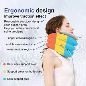 Attelle de cou réglable, support cervical, couleur grise, doublure en TPU, immobilisateur de cou pour la remise en forme, la santé, le massage, unisexe - Product Image 4