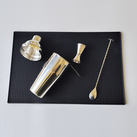 Tapis de table en silicone carré de luxe, écologique, antidérapant, 450 mm de diamètre, 8 mm d'épaisseur, style zen asiatique, avec logo personnalisé, pour bar à bière, décoration de table