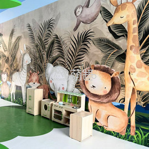 Set di Mobili per Asilo Nido e <span class=keywords><strong>Scuola</strong></span> Materna con Libreria a Forma di Treno e Tema Giardino e Fattoria per Bambini - Product Image 3