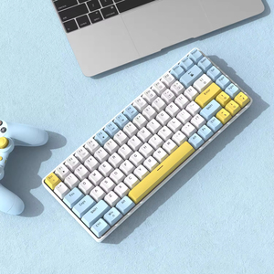 Clavier mécanique Free Wolf K84 pour ordinateur portable, jeu, lumineux, personnalisable, hot-plug, esports, clavier mécanique filaire - Product Image 2