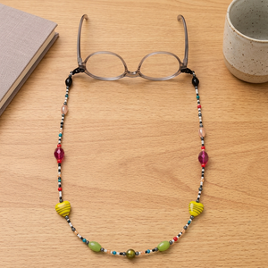 Cadena de cuentas coloridas para gafas, correa antideslizante para gafas, accesorio portátil para gafas de lectura - Product Image 3