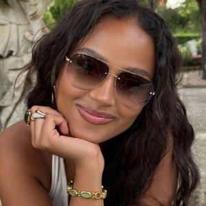 Gafas de Sol de Piloto Unisex Vintage de Gran Tamaño con Doble Puente y Montura Completa, Lentes Degradadas UV400, Marco Metálico para Uso en Exteriores, Moda 2026 - Product Image 2