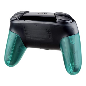 EXtremeRate Clear Emerald Green Replacement Handle Grips Case Cover DIY Hand Grip Housing Shell for <b>Switch</b> Pro Controller - Product Image 5