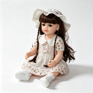 Muñeca Bebé Reborn de Marca Personalizada, Muñeca Realista de Vinilo para Niñas de 0 a 24 Meses, 31-50 cm de Altura, Rellena de Algodón PP - Product Image 3
