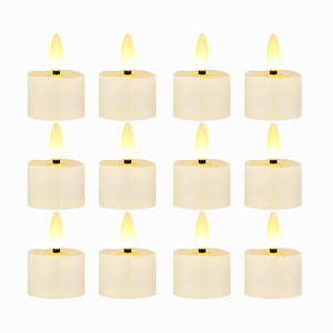 12pcs Thiết lập có thể sạc lại <span class=keywords><strong>Flameless</strong></span> nến 2/4/6/8H hẹn giờ <span class=keywords><strong>Led</strong></span> Hàng Mã nến Pin hoạt động đèn trà với bộ đếm thời gian - Product Image 2